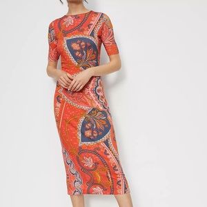 Farm Rio Giannina Knit Midi Dress Anthropologie